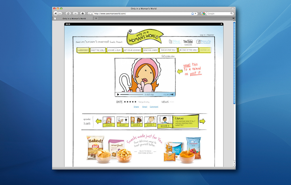 Frito-Lay Only in a Woman's World Website