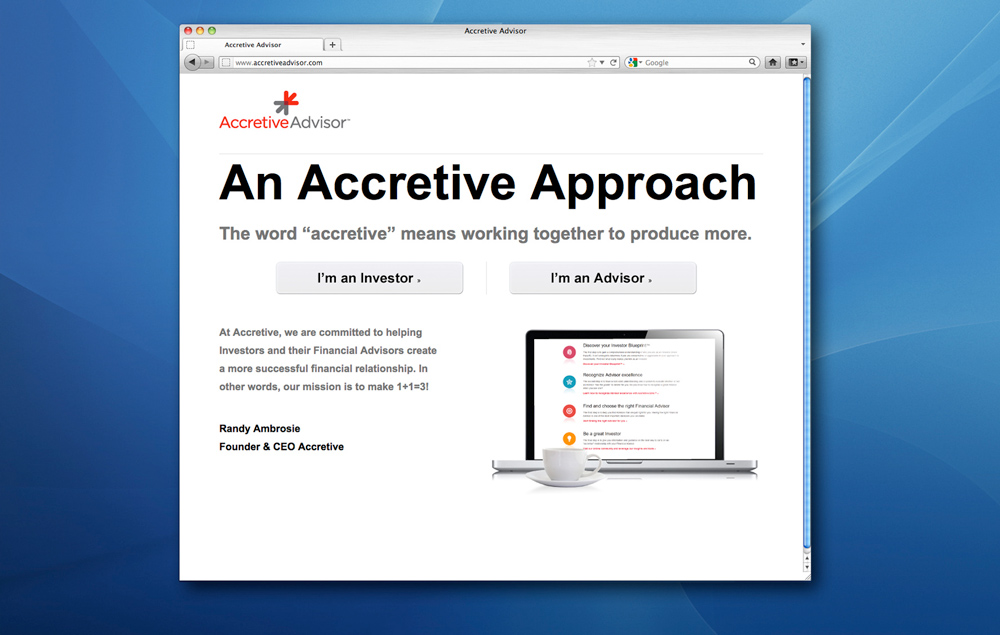 Accretive Advisor Website